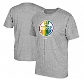 Men's Edmonton Oilers Gray Reebok Rainbow Pride Short Sleeve T-Shirt FengYun,baseball caps,new era cap wholesale,wholesale hats